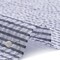 1 Yard Dark Blue White Candy Striped Cotton Polyester Seersucker Fabric